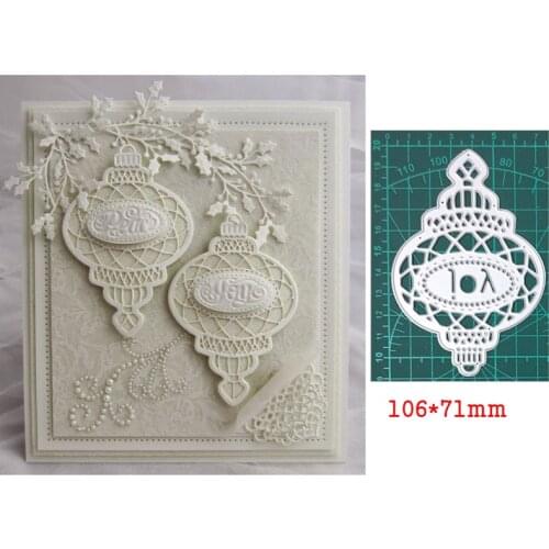 Metal Cutting Dies Lantern 106*71mm Craft Die Cuts Stencil For Diy Scrapbooking Paper Cards Embossing Knife Blade Die