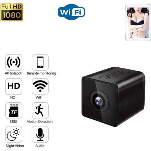 Mini Wireless IP Camera HD 1080P IR Night Vision Motion Detection Home Surveillance Loop Recording Remote Monitoring Alarm Push