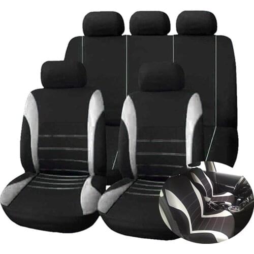 Universal Car Seat Covers Set Auto Styling Interior Accessories For VW Jeep Honda Toyota Golf Passat Bmw Peugeot Tesla Megane 2