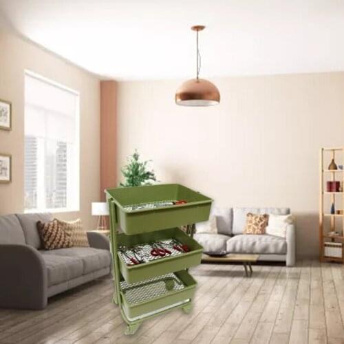 Mini Trolley Floor Storage Rack with Wheels Dollhouse Miniature Furniture Shelf Bookshelf Storage Display Rack Decoration P82D