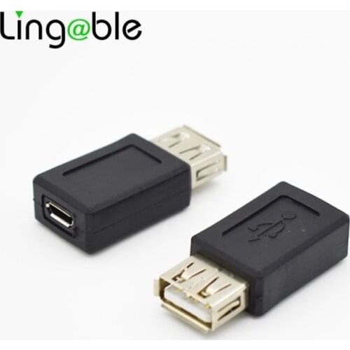 Lingable USB 2.0 Type A Female to Micro USB Female Adapter Plug Converter usb 2.0 to Micro usb connector