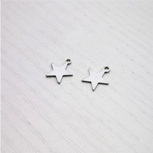 20pcs/lot Butterfly Pendant Charms Vintage Stainless Steel Pentagram Jewelry Findings for DIY Fashion Necklace Women