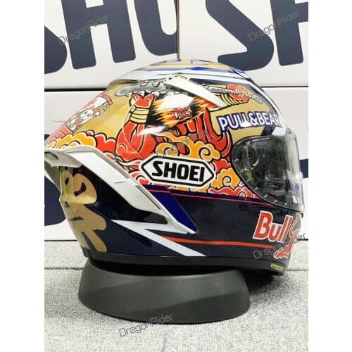 Full Face Motorcycle helmet X14 Marquez Motegi3 lucky cat2 red anti-fog visor Riding Motocross Racing Motobike Helmet