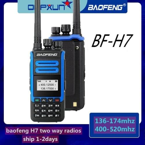 2021 BaoFeng BF-H7 BFH7 10W Walkie Talkie Portable CB Ham Two Way Radio Communicator Dual Band Transmitter 5 10 KM Professional