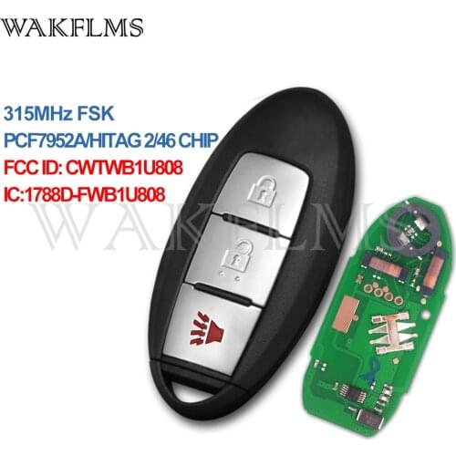 Smart Key For Nissan Cube Juke Quest Leaf Versa Note 2011 2012 2013 2014 2015 2016 2017 285E3-IKM0D CWTWB1U808 1788D-FWB1U808