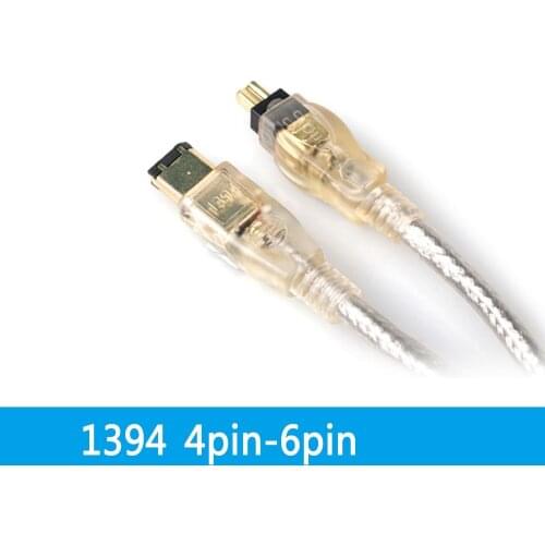 IEEE 1394 4 pin Male to 6 pin Male 4p to 6p Firewire iLink DV Connection Cable 1.5m 3m 5m Double Magnetic Double Shield