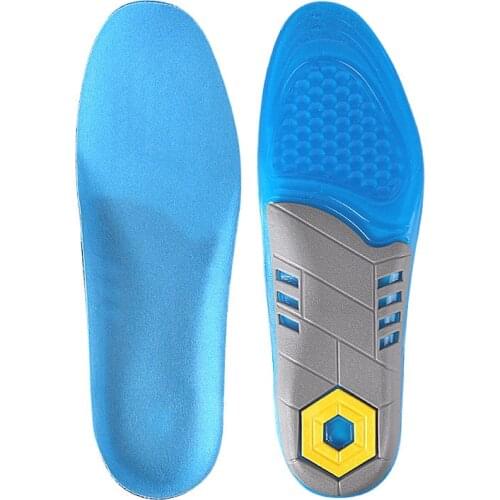Tpe Sports Insoles For Shoes Men Women Breathable Sweat Shock Absorption Non-slip Foot Massage Insoles Shoe Inserts Pad Cushion