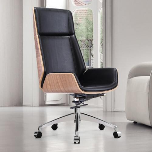 Chair High Back To Work In An Office Computer Chair Household Genuine Leather Class Chair Boss Swivel Chair Meeting Chair