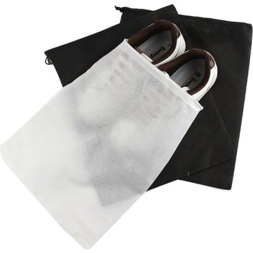 Non Woven Fabric shoe bag Dust-proof shoes storage bag travel portable shoes cover drawstring tote H332