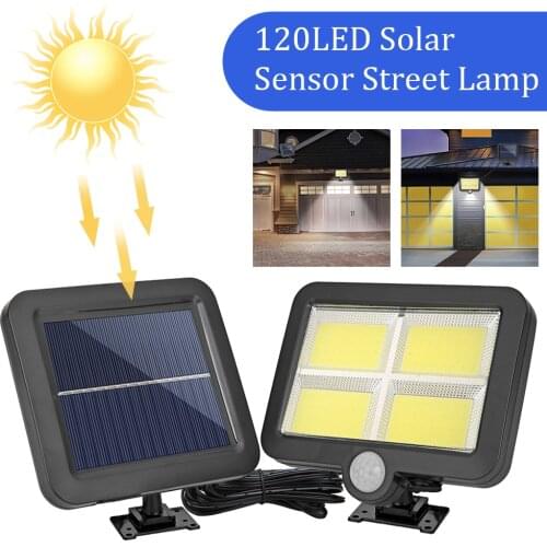 2021 New COB 120LED Solar Lamp Motion Sensor Waterproof Outdoor Path Night Lighting Support Outdoor Night Lighting Dropshipping
