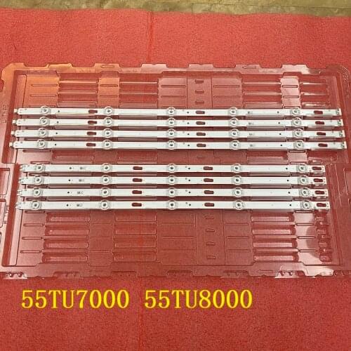 LED backlight(8) for Samsung UN55TU7000G UN55TU8000G UE55TU7020K UE55TU7092 UA55TU8000 UE55TU7000 UE55TU8000 BN96-50316A 50315A