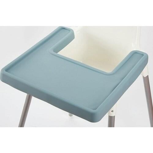 Placemat New Waterproof Heat Resistant Kids Baby Table Reusable Table Mat Non-slip Silicone highChair Placemat Portable