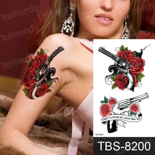 Temporary Tattoos Sticker Water Transfer Tattoos for Body Art Cool 3D Waterproof Temporary Tattoos for Girls Flower Tattoos