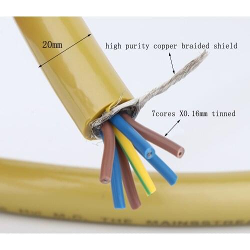High Quality Van Den Hul Series Mainstream Hybriad D527 High Purity Copper Conductor Cable DIY Power Bulk Cable HiFi Power Cord