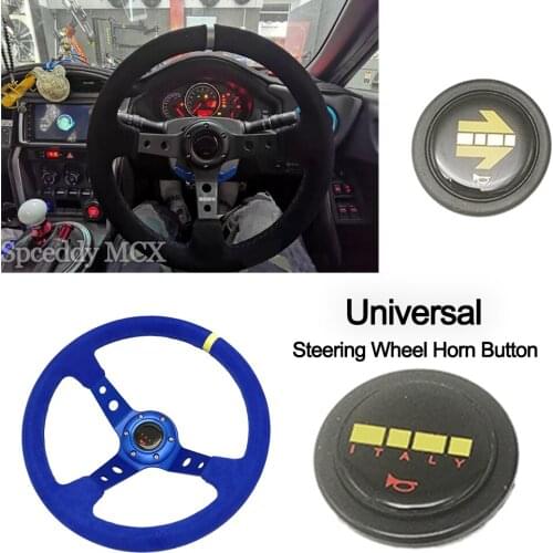 High Quality Universal Car Styling Racing Accessories Steering Wheel Horn Button Speaker Contrl For Most Of Car With LOGO