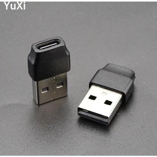YuXi 2pcs USB 2.0 To Universal Type-C Female OTG Connector Adapter USB 2.0 Male USB C Universal Type-C Cable Mini Adapter