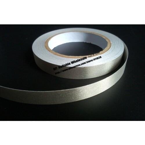 10x 20mm* 20 meters Silver Plain Adhesive Conductive Fabric Tape for Cellphone Laptop EMI Shileding, Repair Widely Use