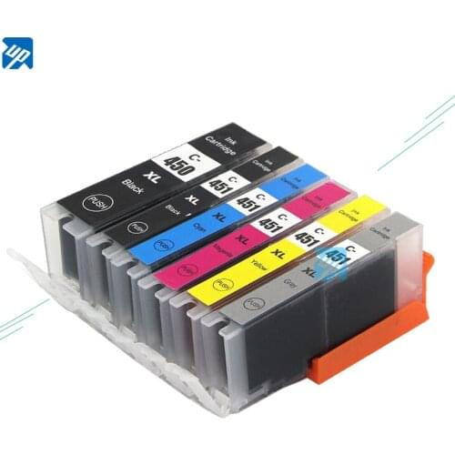 18 x PGI450 CLI451 for Canon MG6340 MG7140 MG7540 IP8740 MG7540 printer Compatible ink Cartridge PGI-450XL 450 CLI-451 Grey