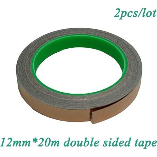 2pcs 12mm*20m length conductive copper foil tape double sided conductive tape