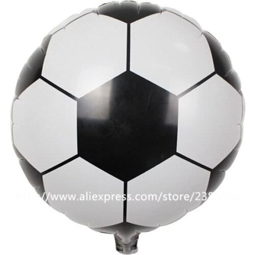 50pcs/lot Round Soccer/Football Balloons Inflatable Toys For Children Games Kids Happy Birthday Party Decorations 18 inch