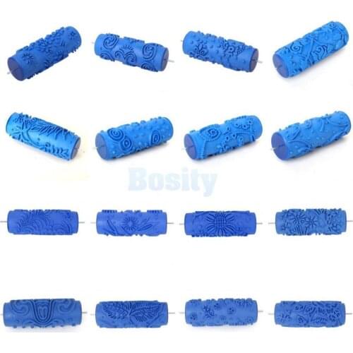 7 Inches Empaistic Rubber Rollers DIY Home Decorative Wall Texture Paint Rollers