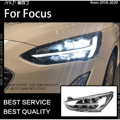 AKD Car Styling for Ford Focus Headlights 2019 New Focus 5 LED Headlight Dynamic Signal Led Drl Hid Bi Xenon Auto Accessories