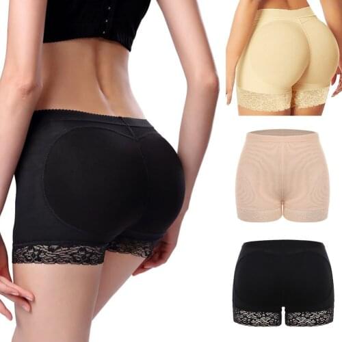 Women Butt Lifter Hip Enhancer Pads Underwear Shapewear Lace Padded Control Panties Shaper Booty Fake Pad Briefs Boyshorts
