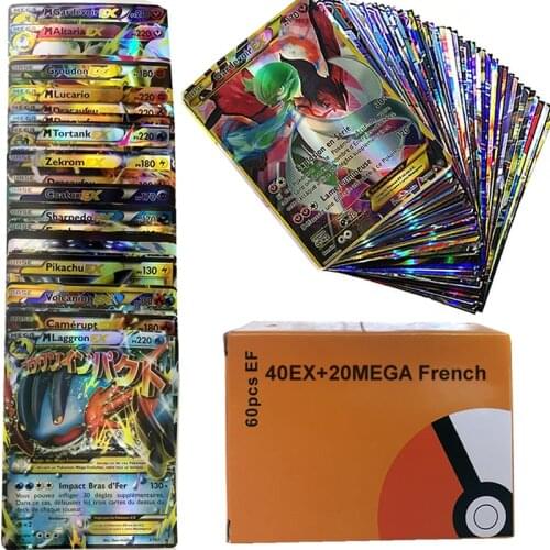 Carte Pokemon French Box Pokemon Francaise Shining Card V VMAX TAG TEAM GX MEGA EX Display Carta Playing Game Battle Trading Toy