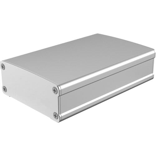 Enclosure Box Aluminum DIY Housing Wire Box Battery Aluminum Silver Case J12 66.2*27.5mm