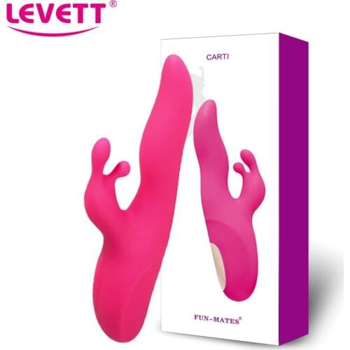 LEVETT Dildo Vibrators For Women Rabbit Sex Toys G Spot Clitoris Clip Stimulate Vagina Wand Massager Adult vibrador Shop Female