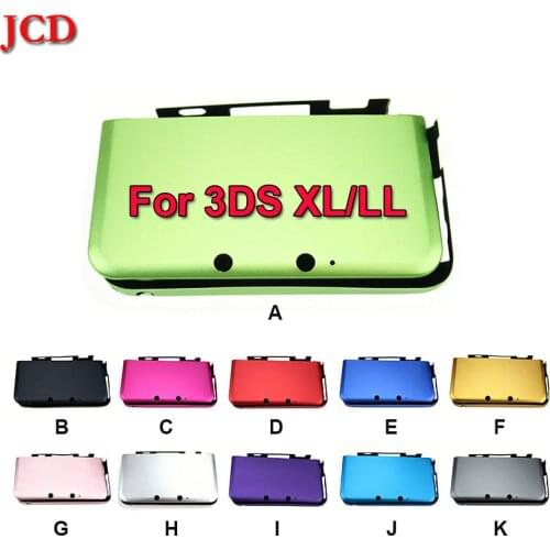 JCD Top Bottom Faceplate Metal Protective Skin Cover Case For Nintendo 3DS LL XL Housing Shell Front Back Cover Case