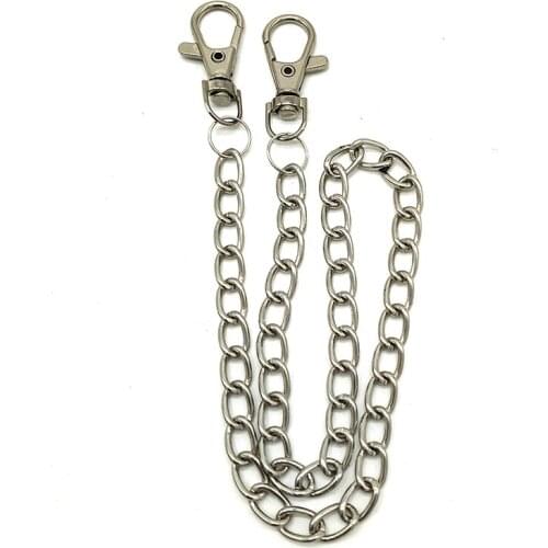 Fashion Punk Hip-hop Belt Waist Chain Male Pants Chain Trousers Chain Silver Hot Men Jeans Silver Metal Accessories Jewelry