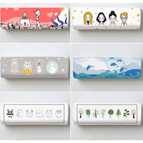 Cartoom Air Conditioner Dust Cover Air Conditioner Protective Cover Indoor Wall Mounted Window Air Conditioner Protective Case