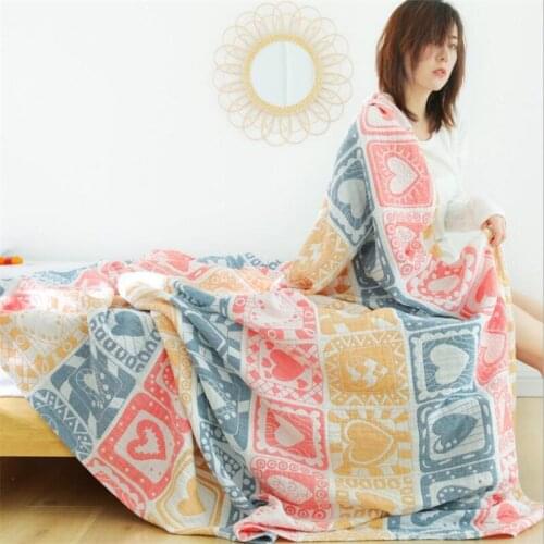 Muslin 100% Cotton Summer Blankets Sleeping Quilt Coverlet Bedding Sheet Baby Adult Comforter Soft Bedspread Blanket