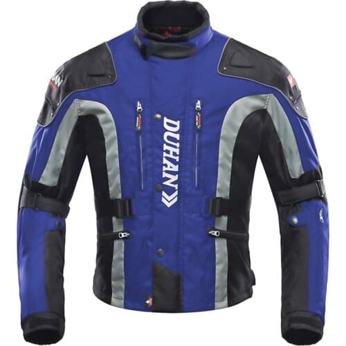 Duhan Mens Motorcycle Riding Wram Jackets Protective Oxford Fabric Racing Jackets Motorbike Race Drop Resistance Clothing Jacket