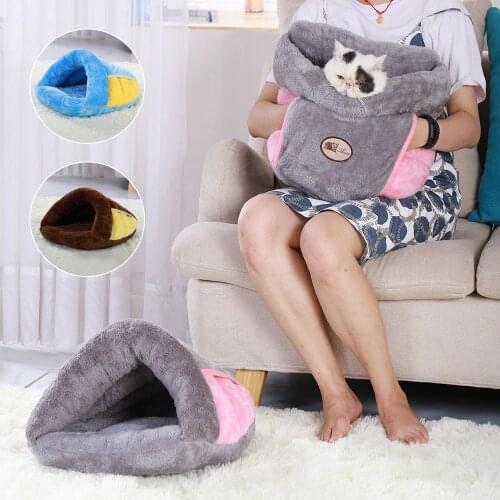 Soft Dog Cat Bed House Warm Pet Bed Cave Tent Winter Sleeping Pet Pad Nest for Small Dogs Cat Kitten Puppy Cats Products