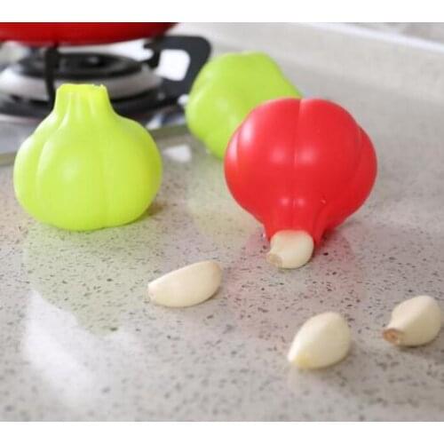 Party Favors 1PC New Garlic Peeling Device Creative Practical Kitchen Tools Food Grade Silicone Garlic Peeling Tool