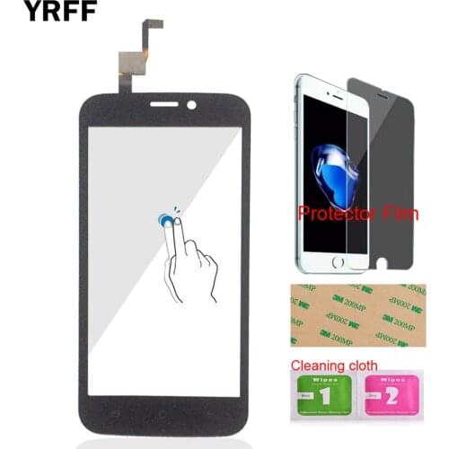 4.5'' Mobile Front Glass For BlackView A5 Touch Screen Digitizer Panel Glass Len Sensor Tools + Protector Film + Adhesive