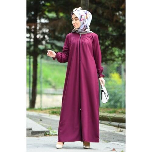 Minahill Pleated Zipper Ferace 2140-07 Damson 2140-07