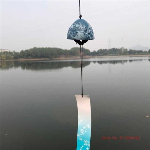 Vintage Snow Mountain Metal Wind Chime Creative Retro Farmhouse Decor Windbell Antique Outdoor Decoration Loft Hanging Windchime