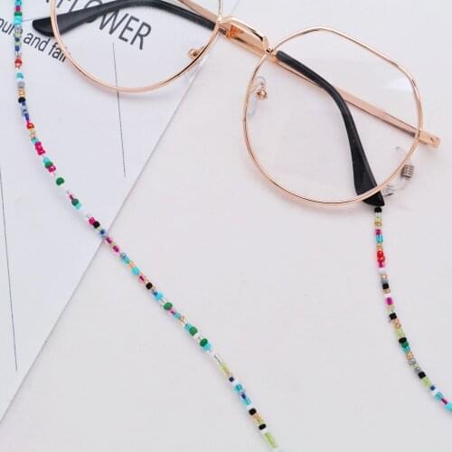 Women Anti Slip Glasses Chain Colored Beaded Eyeglasses Lanyards Sunglasses Strap Spectacles Cord Eyewear Accessories