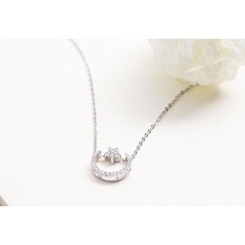CHN47 925 Sterling Silver Female Pendant Necklaces Jewelry For Women No Fade Birthday Gift Cheap