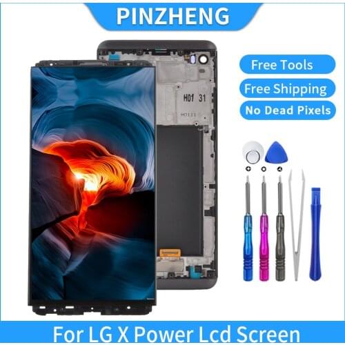 PINZHENG AAAA Quality LCD For LG X Power K220DS K220 LCD Display Touch Screen Digitizer For LG X Power Display LCD Replacement