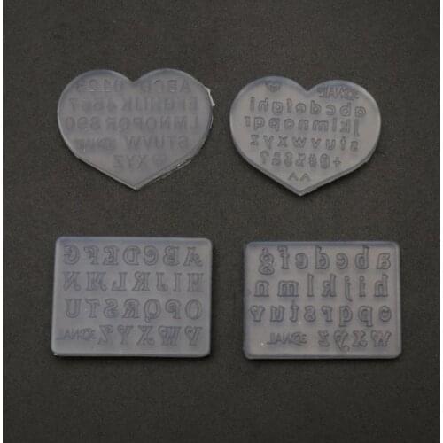 2Pcs 3mm Small Numbers Letters Mold Resin Message Fillings Making Jewelry Making J0PC
