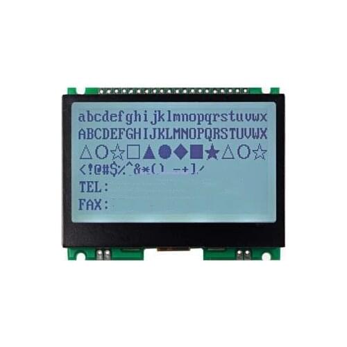 20PIN White/Blue Backlight SPI COG 19296 LCD Module with Iron Frame ST75256 Controller I2C/Parallel Interface 3.3V 5V