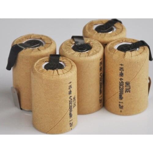 5-10PCS 2000mah 1.2V 4/5SC Ni-Mh rechargeable battery 4/5 SC cell for electric drill driver makita bosch dewalt hitachi tool