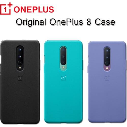 OnePlus 8 Sandstone Bumper Case Uniquely Textured Keep It Colorful Cyan Black Smoky Purple hard PC & soft Silicone for Oneplus8