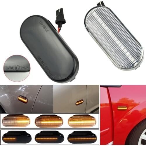 For SEAT Ibiza 6L Cordoba Toledo Leon 1M For Skoda Octavia Side Marker Light Dynamic LED Turn Signal Flashing Indicator Blinker