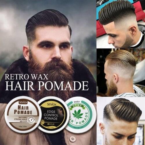 Sevich 100g Strong Hold Hair Gel Oil For Hair Men Long lasting Dry Hair Hemp Pomade Hair restoring Cream Wax For Hair Styling