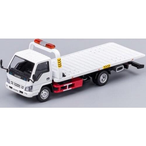 GCD 1/64 ISUZU N Series Shell Flatbed Tow Truck Lorry White Diecast model Elite